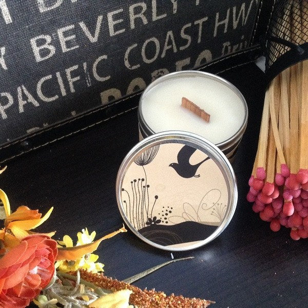 Warm Vanilla Sugar Wood Wick Soy Candle-Chickenmash Farm