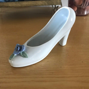 white ceramic shoe