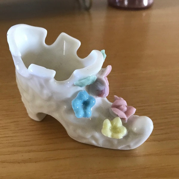 white porcelain shoe