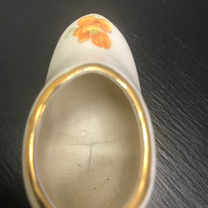 white porcelain shoe inside view